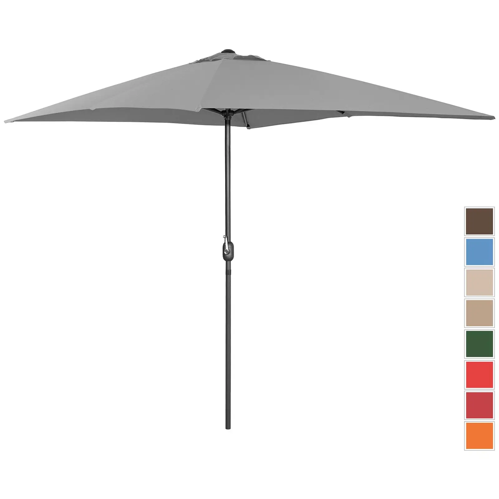 Aurinkovarjo suuri - tummanharmaa - suorakulmainen - 200 x 300 cm