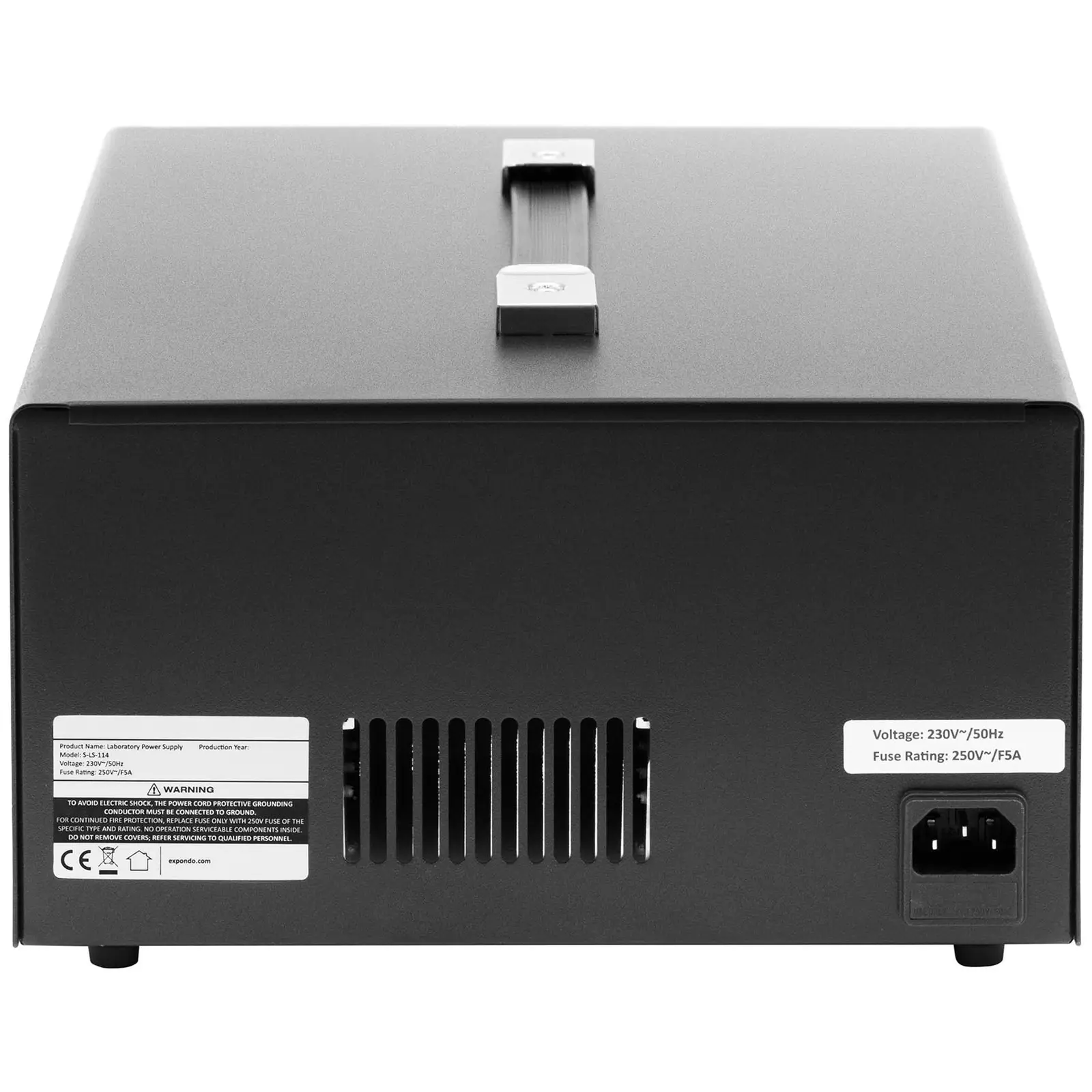 Laboratoriovirtalähde - 0 - 30 V - 0 - 5 A DC - 2 x 150 W + 15 W - 5 muistipaikkaa - LED-näyttö - USB/RS232