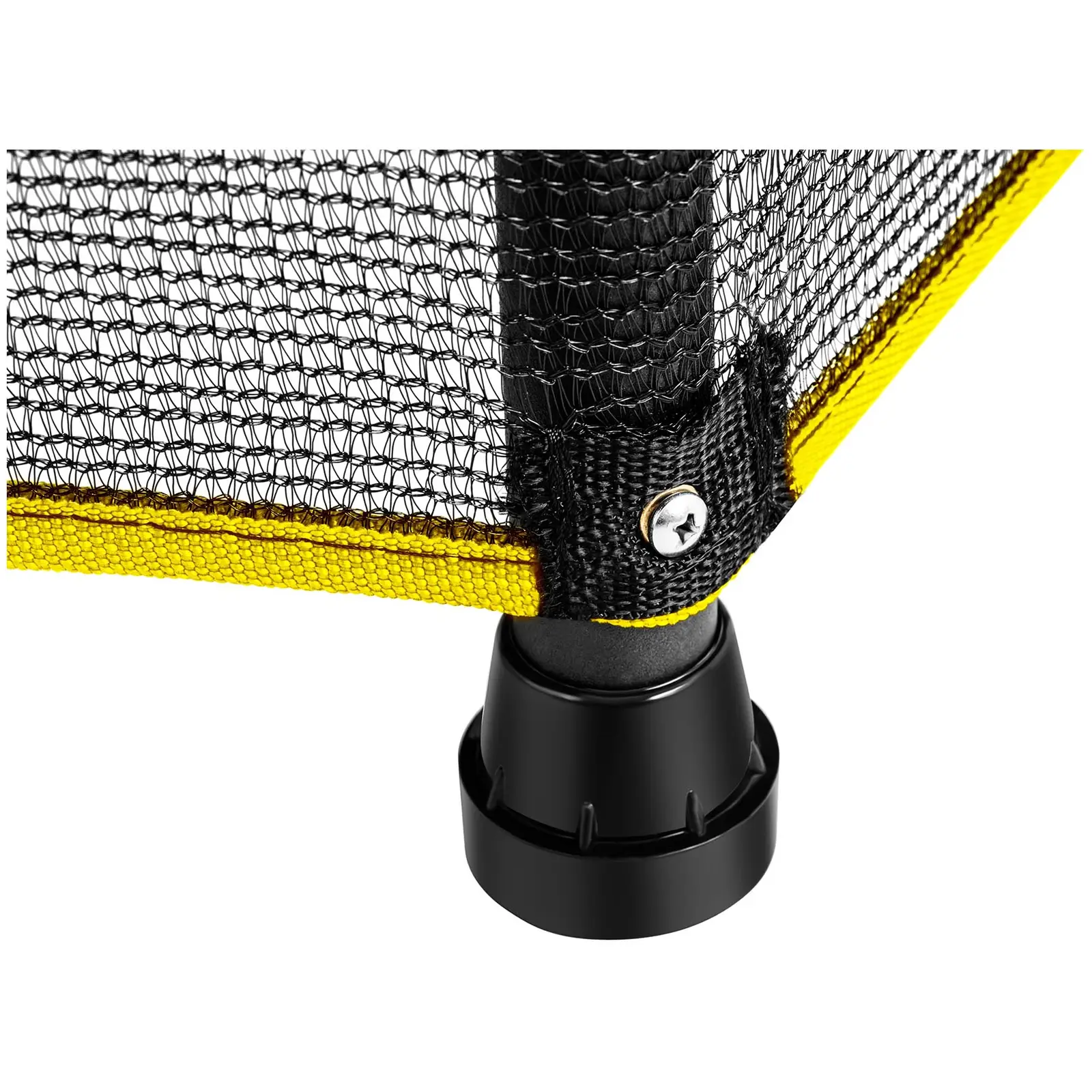 Lasten trampoliini - turvaverkolla - 140 cm - 50 kg - keltainen