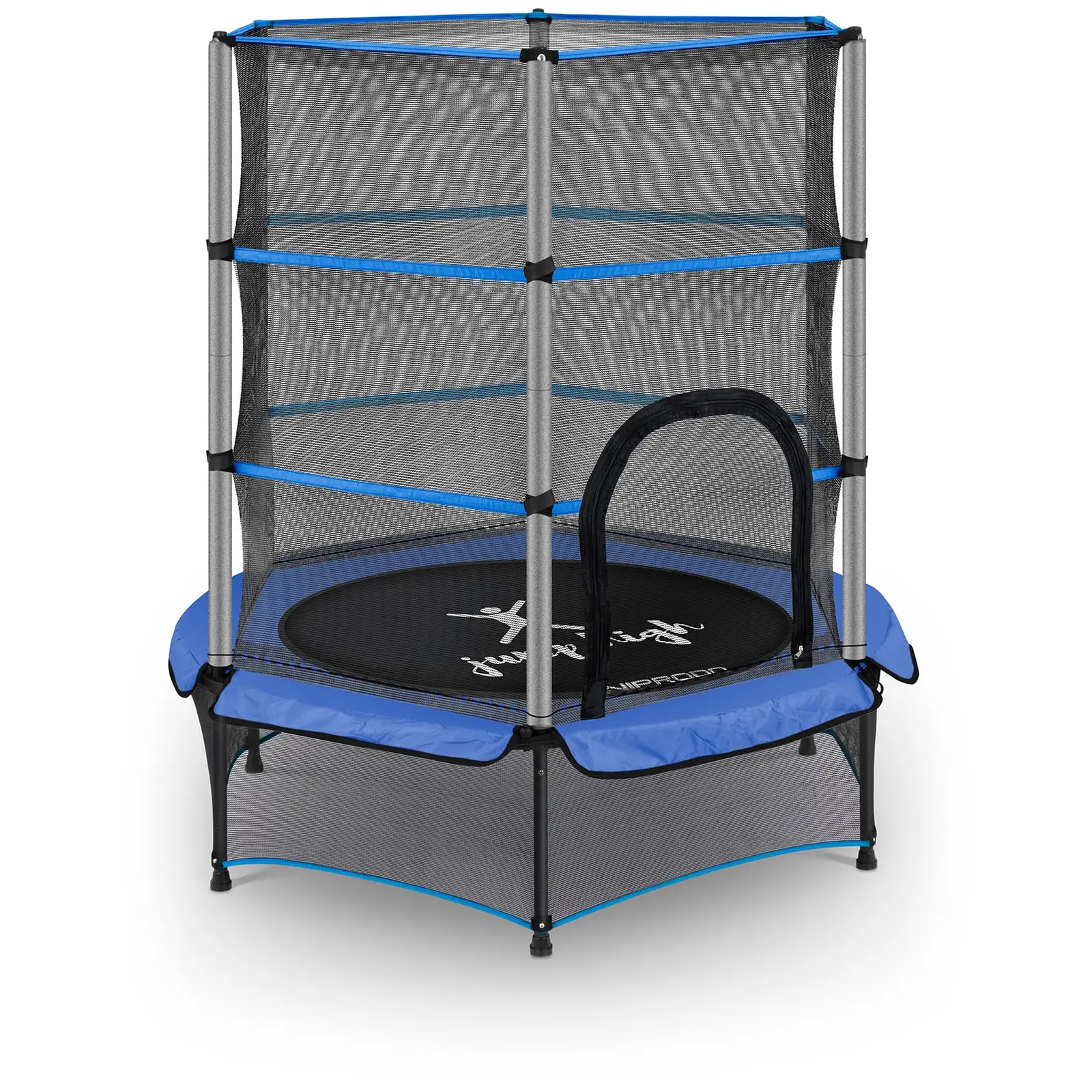 Lasten trampoliini - turvaverkolla - 140 cm - 50 kg - sininen