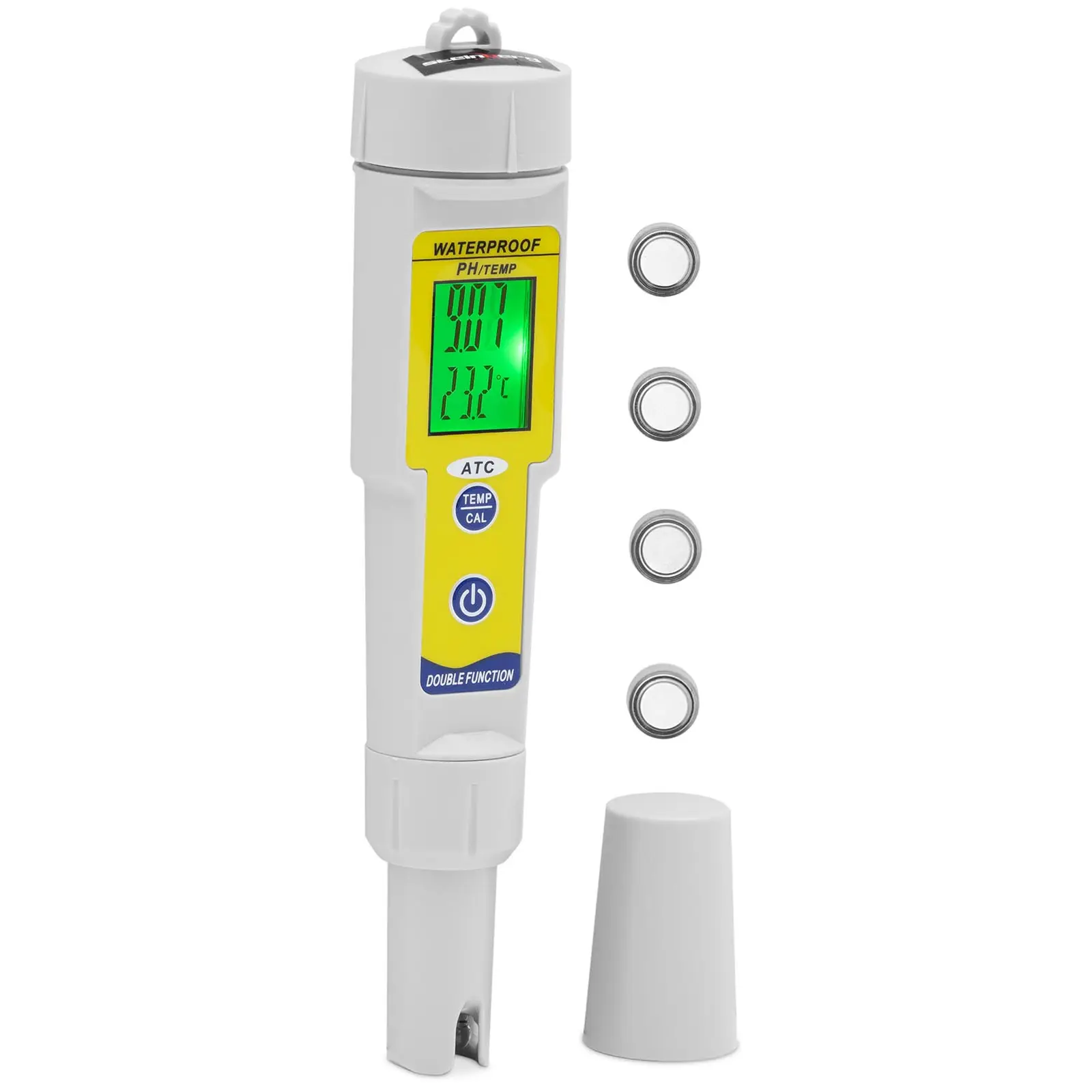 pH-mittari lämpömittarilla - LCD - 0-14 pH / lämpötila 0 - 50 °C