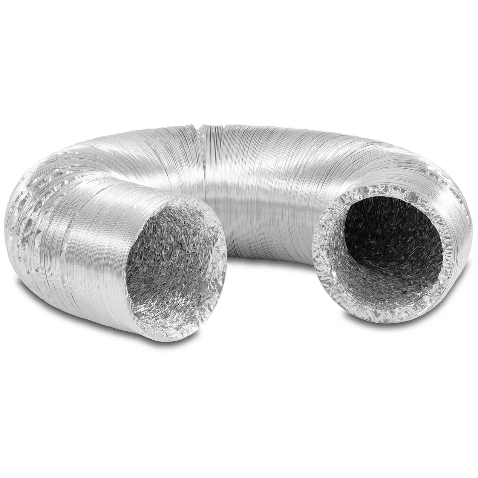 Ilmastointiputki - Ø 125 mm - 10 m pitkä - alumiini