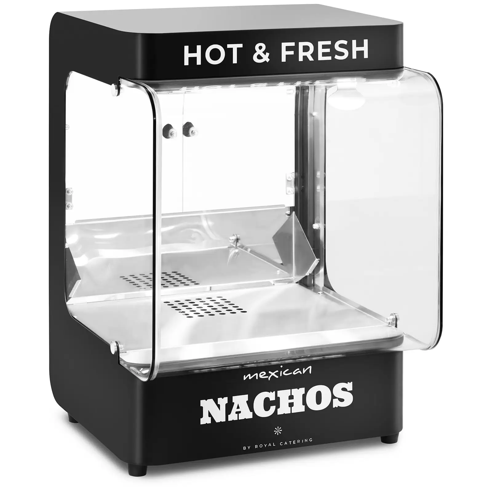 Ammattimainen Nacho-lämpökaappi - moderni muotoilu - 99 l - 50 - 60°C - musta - Royal Catering