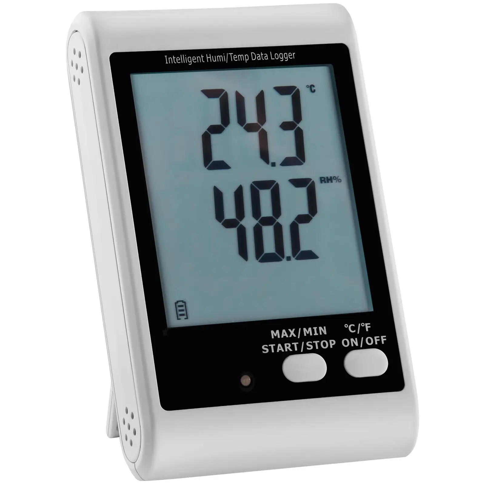 Dataloggeri - lämpötila + kosteus - LCD - (-40)…+125 °C - 0 - 100 % RH - ulkoinen anturi