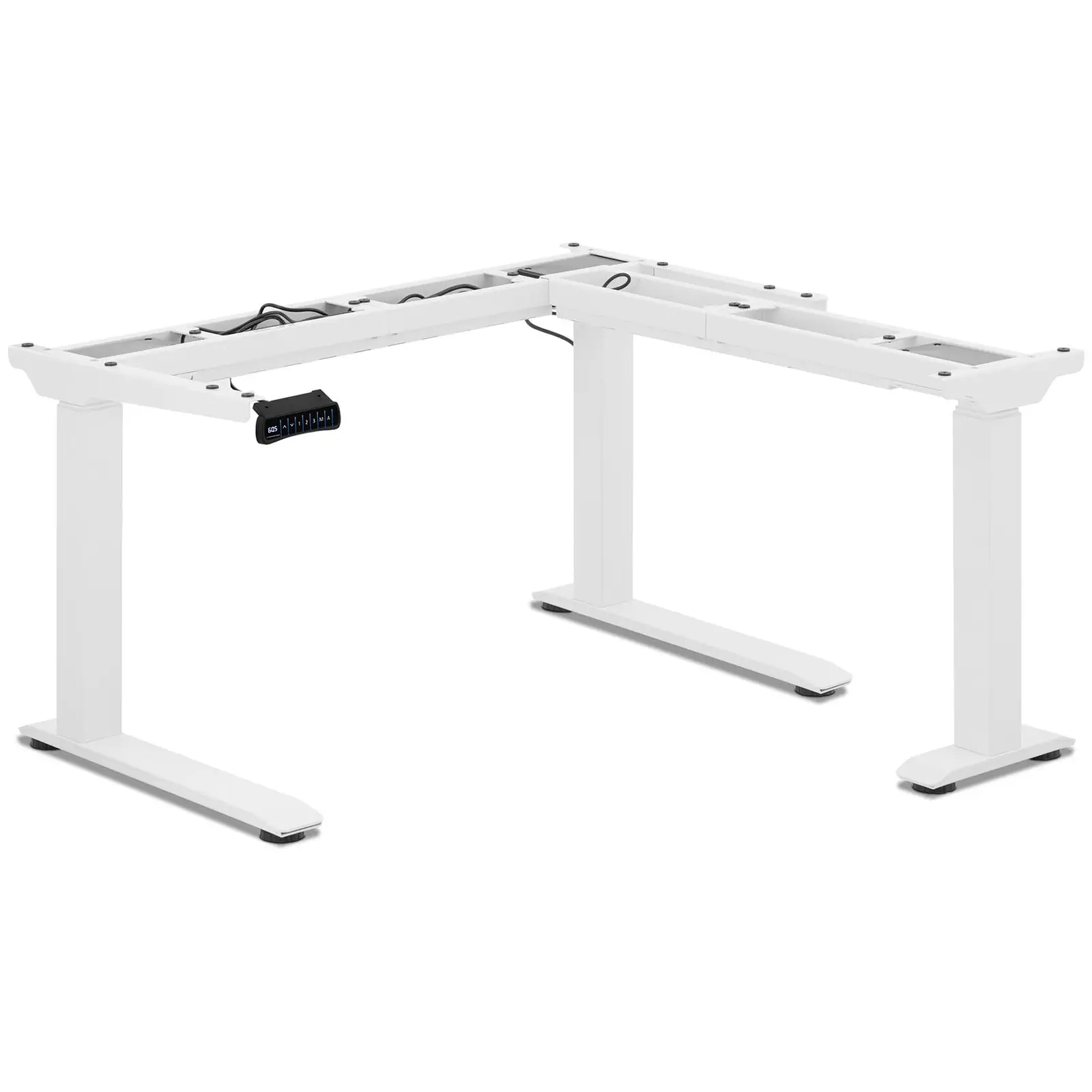 Korkeussäädettävä työpöydän runko - korkeus: 60 - 125 cm - leveys: 110 - 190 cm / 90 - 150 cm