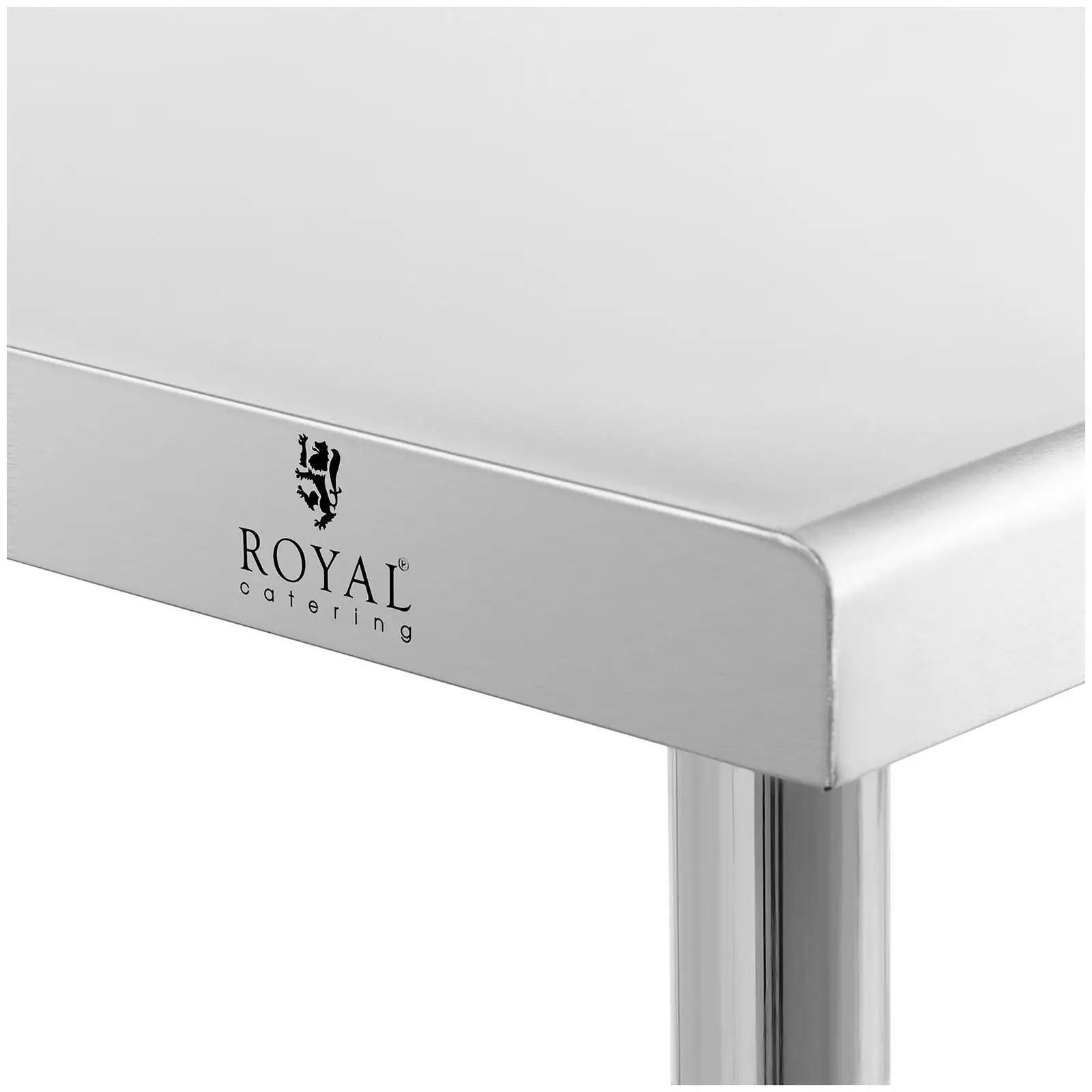 Teräspöytä - 200 x 90 cm - 100 kg kantavuus - Royal Catering