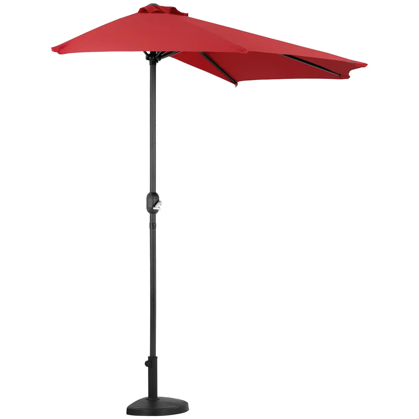 Puolipyöreä aurinkovarjon jalka - tangon halkaisija 38 - 48 mm