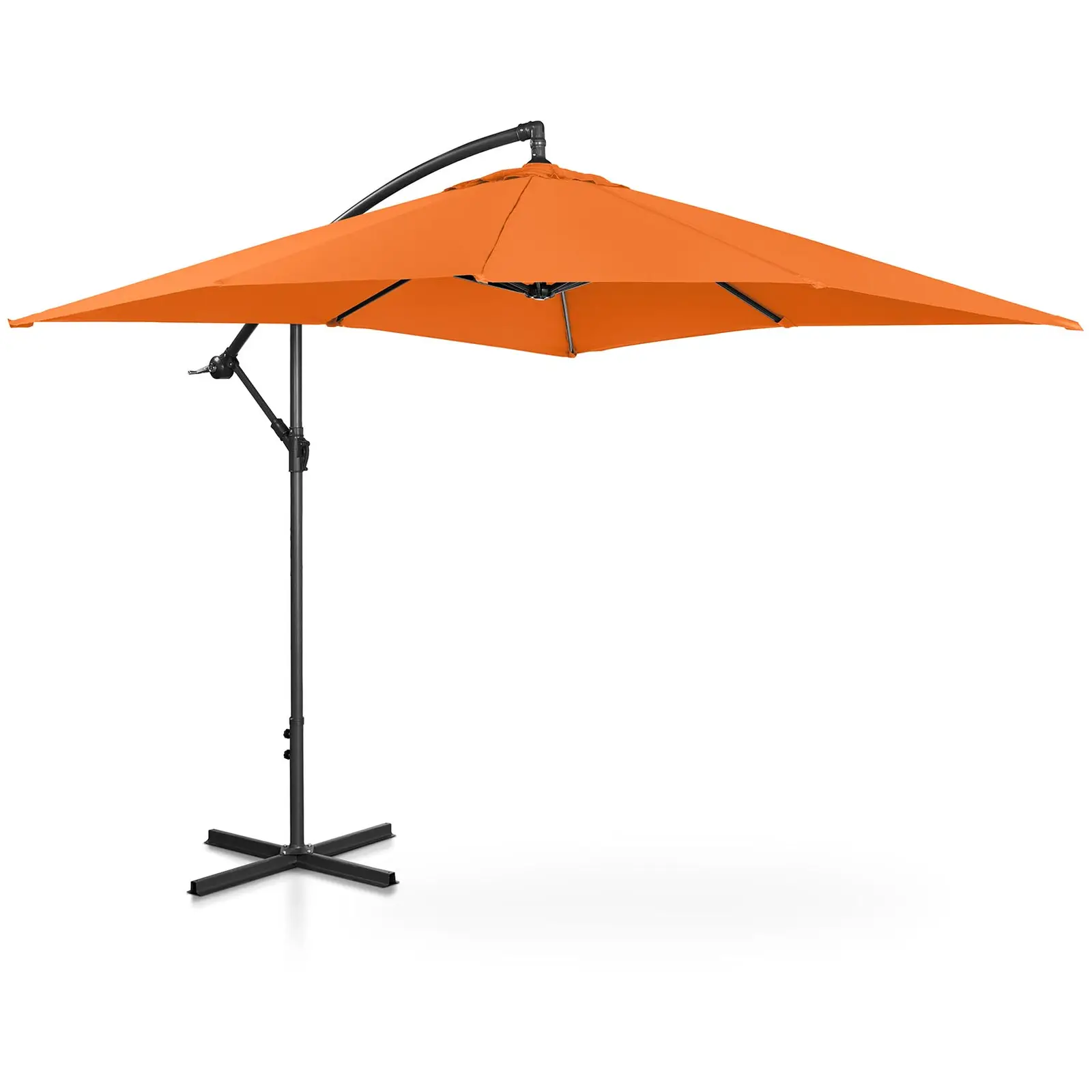 Aurinkovarjo - oranssi - neliö - 250 x 250 cm - kallistettava