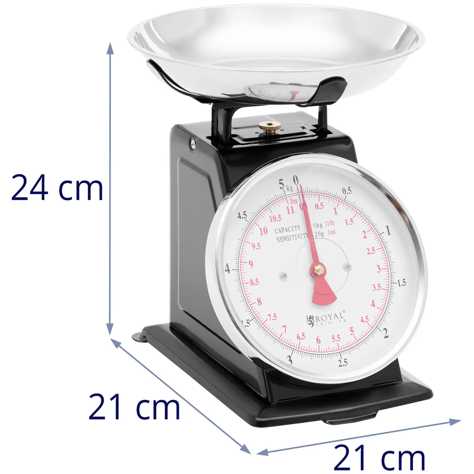 Analoginen keittiövaaka - 5 kg - Royal Catering