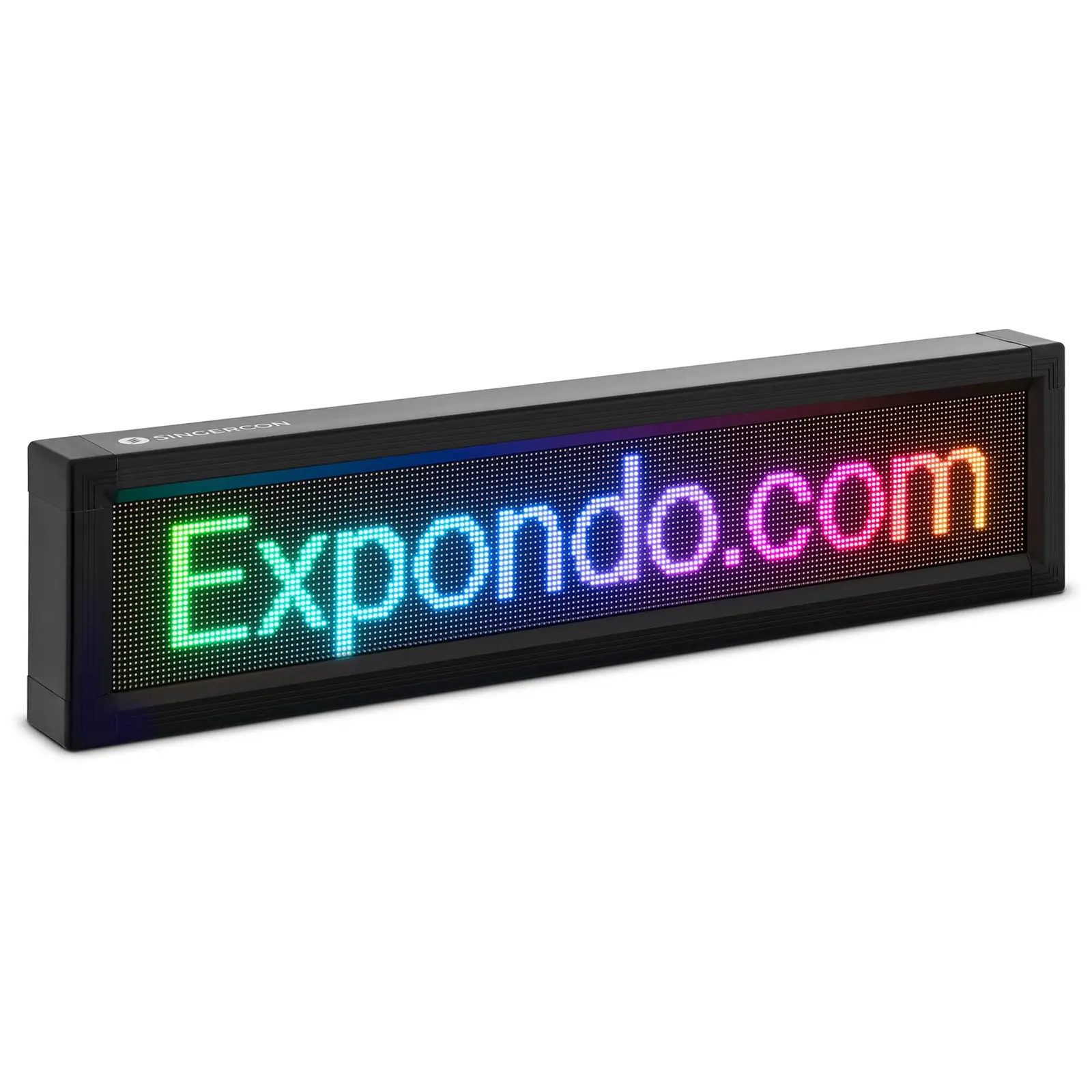 LED-mainostaulu - 192 x 32 värillinen LED -valo - 67 x 19 cm - ohjelmoitavissa sovelluksella iOS / Android