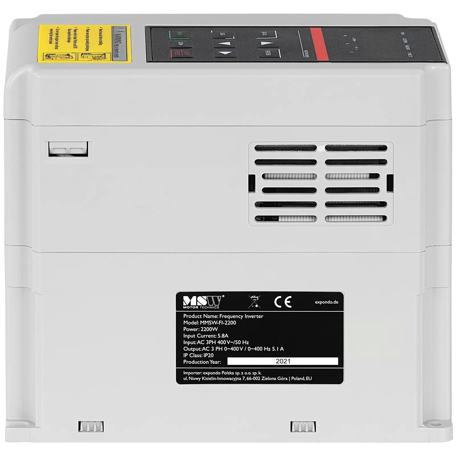 Taajuusmuuttaja - 2,2 kW / 3 hv - 380 V - 50 - 60 Hz - LED