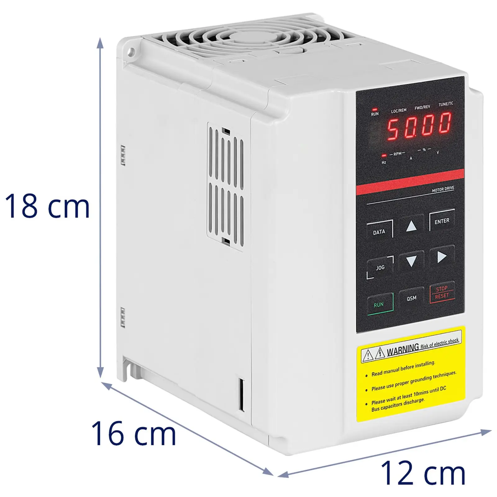 Taajuusmuuttaja - 2,2 kW / 3 hv - 380 V - 50 - 60 Hz - LED