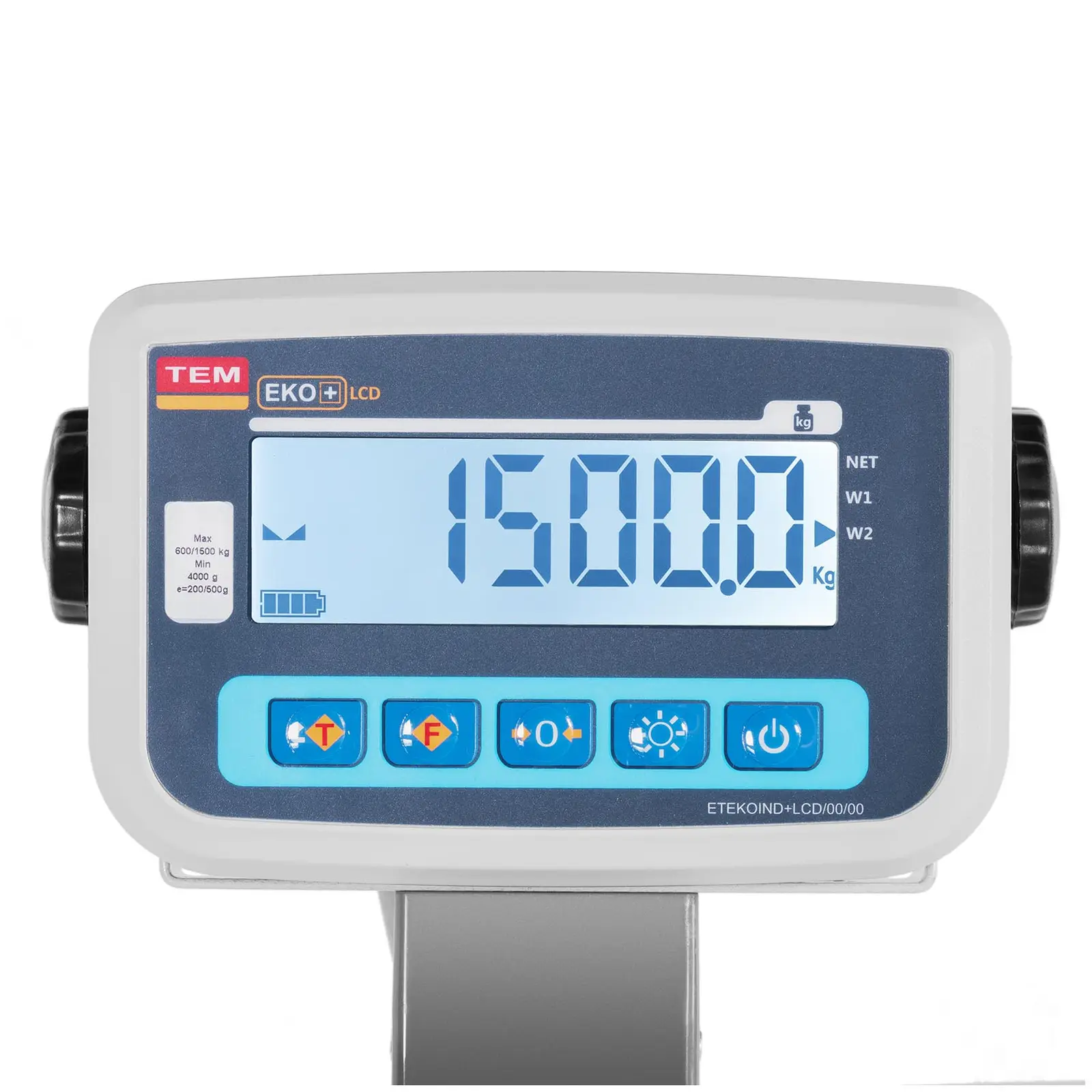Eläinvaaka - varmennettu - 200 g (0 - 600 kg) / 500 g (600 - 1500 kg) - eläinystävällinen häkki - LCD
