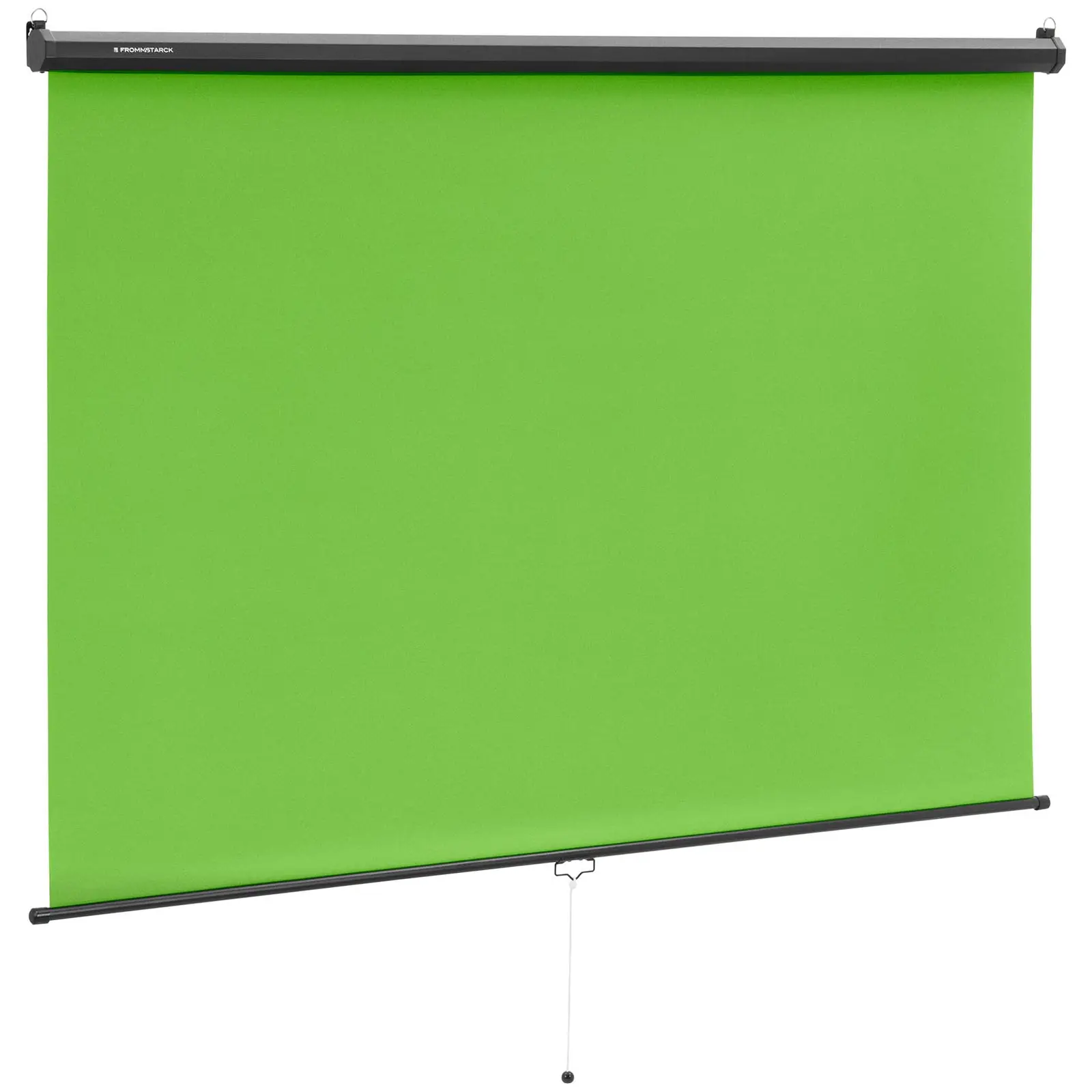 Green screen - rullattava - seinälle tai kattoon - 84" - 2060 x 1813 mm