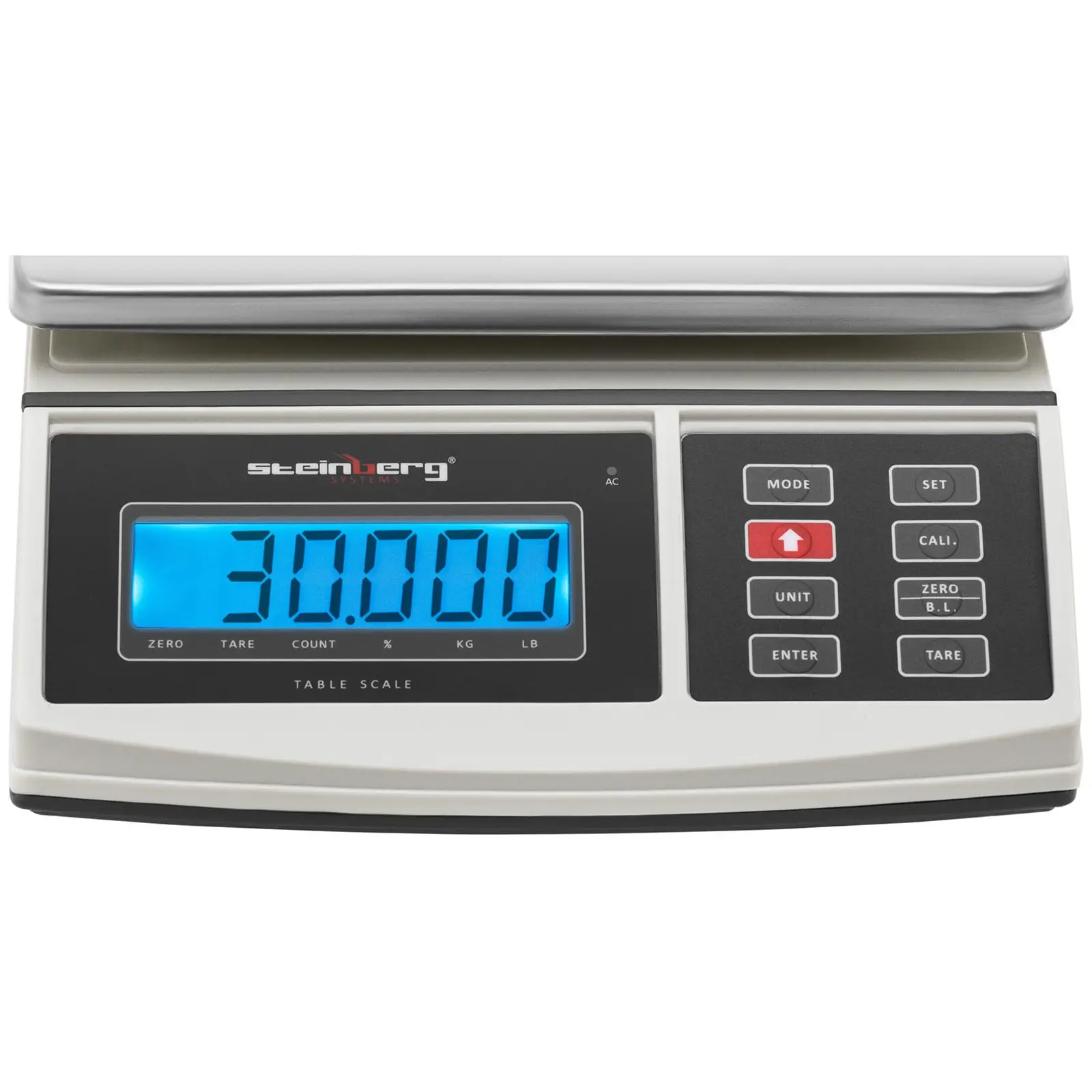 Pöytävaaka - 3 kg / 1 g - 210 x 270 mm - merkkivalo - LCD