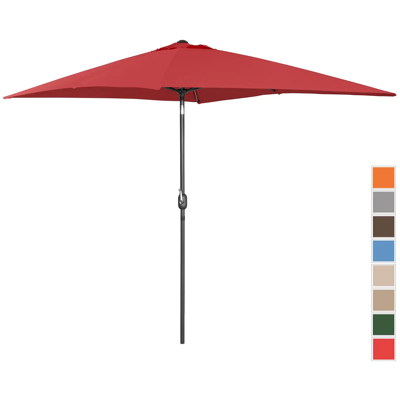Aurinkovarjo suuri - viininpunainen - suorakulmainen - 200 x 300 cm - kallistettava
